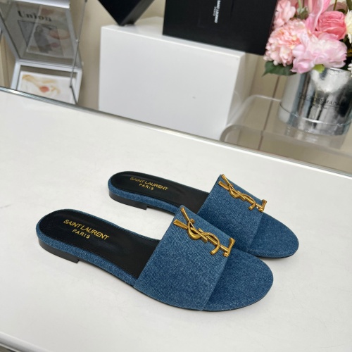 Replica Yves Saint Laurent YSL Slippers For Women #1211085 $80.00 USD for Wholesale