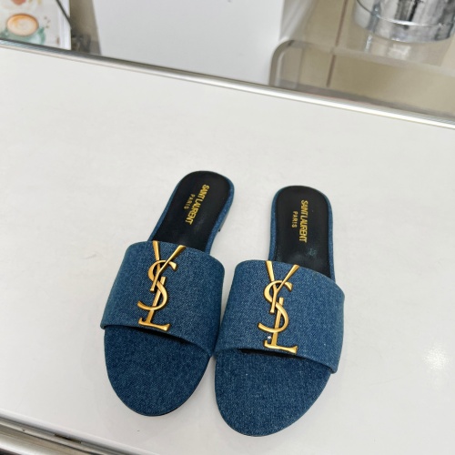 Replica Yves Saint Laurent YSL Slippers For Women #1211085 $80.00 USD for Wholesale