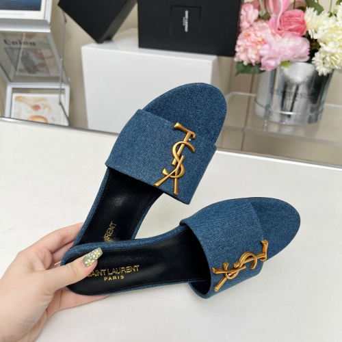 Replica Yves Saint Laurent YSL Slippers For Women #1211085 $80.00 USD for Wholesale