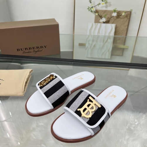 Replica Burberry Slippers For Women #1211121 $82.00 USD for Wholesale