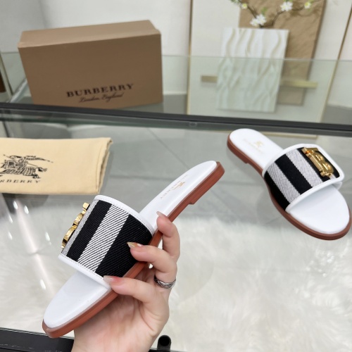 Replica Burberry Slippers For Women #1211121 $82.00 USD for Wholesale