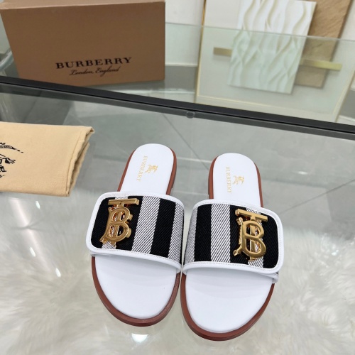 Replica Burberry Slippers For Women #1211121 $82.00 USD for Wholesale