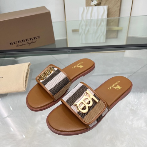 Replica Burberry Slippers For Women #1211122 $82.00 USD for Wholesale