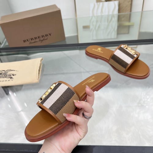 Replica Burberry Slippers For Women #1211122 $82.00 USD for Wholesale