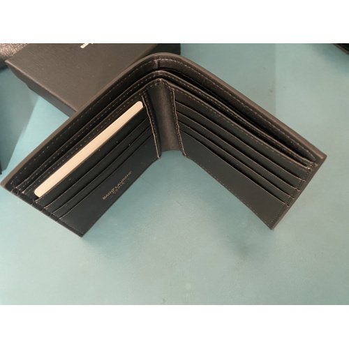 Replica Yves Saint Laurent YSL Man Wallets #1211781 $40.00 USD for Wholesale