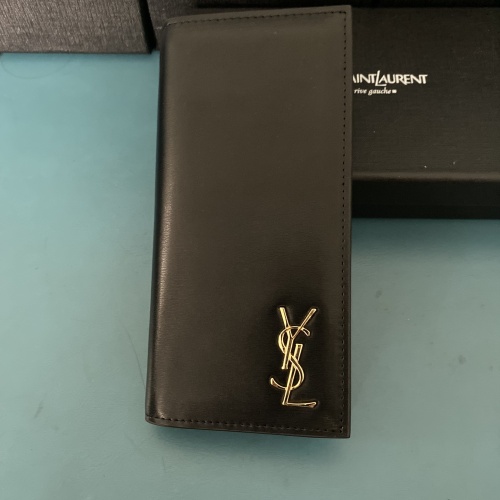 Replica Yves Saint Laurent YSL Man Wallets In Gold #1211784, $45.00 USD, [ITEM#1211784], Replica Yves Saint Laurent YSL AAA Man Wallets outlet from China