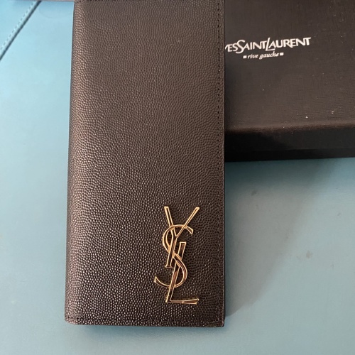 Replica Yves Saint Laurent YSL Man Wallets In Gold #1211787, $45.00 USD, [ITEM#1211787], Replica Yves Saint Laurent YSL AAA Man Wallets outlet from China