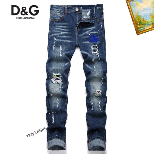 Replica Dolce &amp; Gabbana D&amp;G Jeans For Men #1212186, $48.00 USD, [ITEM#1212186], Replica Dolce &amp; Gabbana D&amp;G Jeans outlet from China