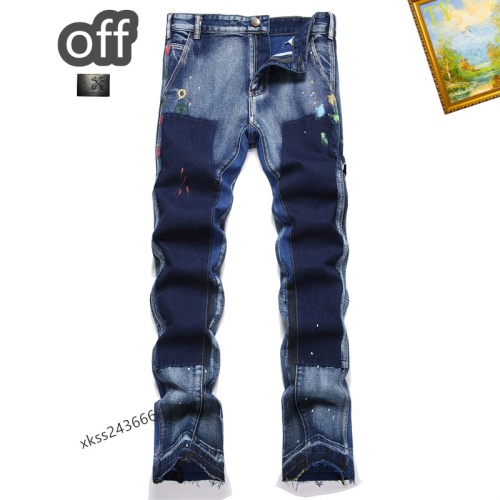 Replica Off-White Jeans For Men #1212210, $48.00 USD, [ITEM#1212210], Replica Off-White Jeans outlet from China