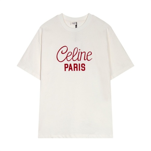 Replica Celine T-Shirts Short Sleeved For Unisex #1212376, $45.00 USD, [ITEM#1212376], Replica Celine T-Shirts outlet from China