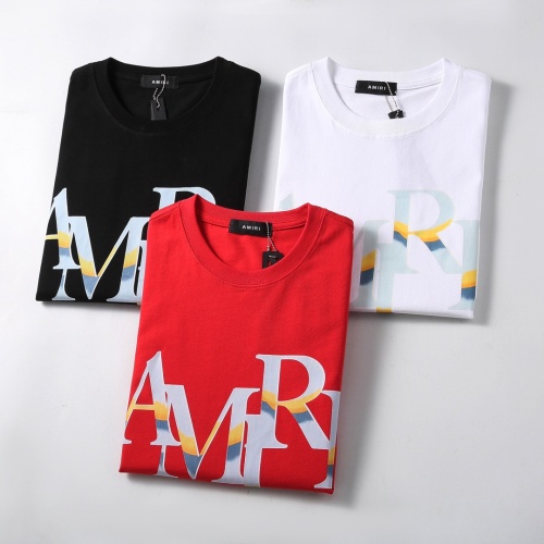 Replica Amiri T-Shirts Short Sleeved For Unisex #1212481 $29.00 USD for Wholesale