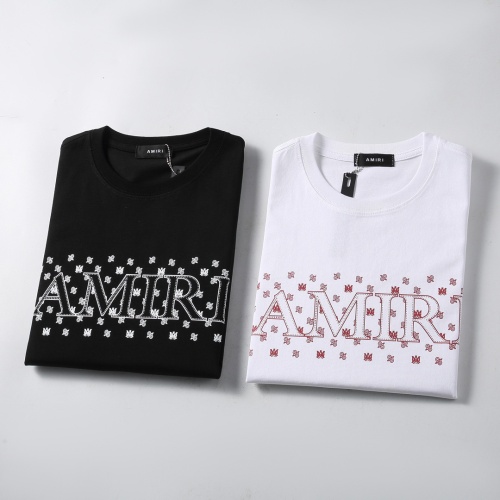 Replica Amiri T-Shirts Short Sleeved For Unisex #1212488 $29.00 USD for Wholesale