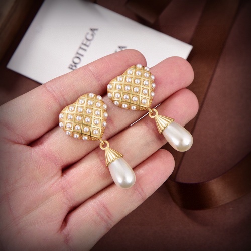 Replica Bottega Veneta Earrings For Women #1213113 $27.00 USD for Wholesale