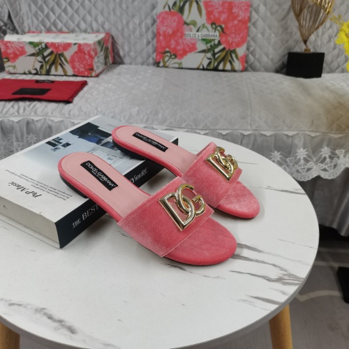 Replica Dolce & Gabbana D&G Slippers For Women #1213145 $115.00 USD for Wholesale