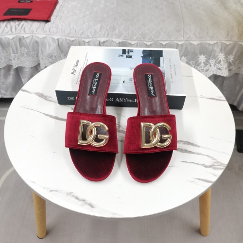 Replica Dolce &amp; Gabbana D&amp;G Slippers For Women #1213148, $115.00 USD, [ITEM#1213148], Replica Dolce &amp; Gabbana D&amp;G Slippers outlet from China