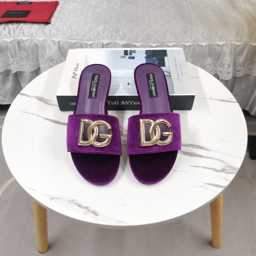 Replica Dolce &amp; Gabbana D&amp;G Slippers For Women #1213149, $115.00 USD, [ITEM#1213149], Replica Dolce &amp; Gabbana D&amp;G Slippers outlet from China