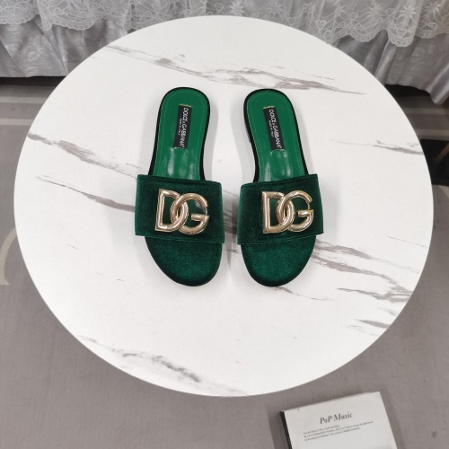 Replica Dolce & Gabbana D&G Slippers For Women #1213150 $115.00 USD for Wholesale