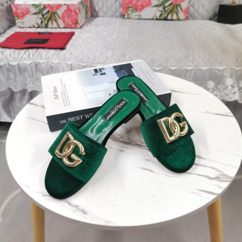 Replica Dolce & Gabbana D&G Slippers For Women #1213150 $115.00 USD for Wholesale
