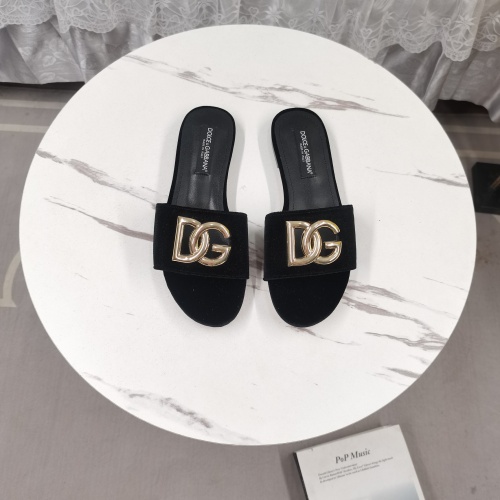 Replica Dolce & Gabbana D&G Slippers For Women #1213153 $115.00 USD for Wholesale