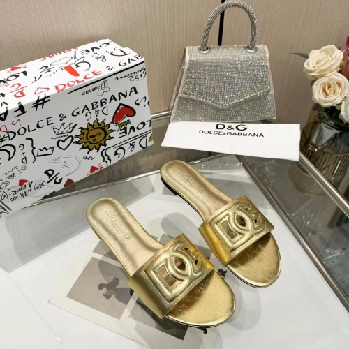 Replica Dolce & Gabbana D&G Slippers For Women #1213196 $80.00 USD for Wholesale
