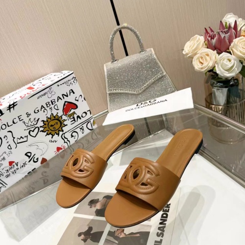 Replica Dolce &amp; Gabbana D&amp;G Slippers For Women #1213199, $80.00 USD, [ITEM#1213199], Replica Dolce &amp; Gabbana D&amp;G Slippers outlet from China