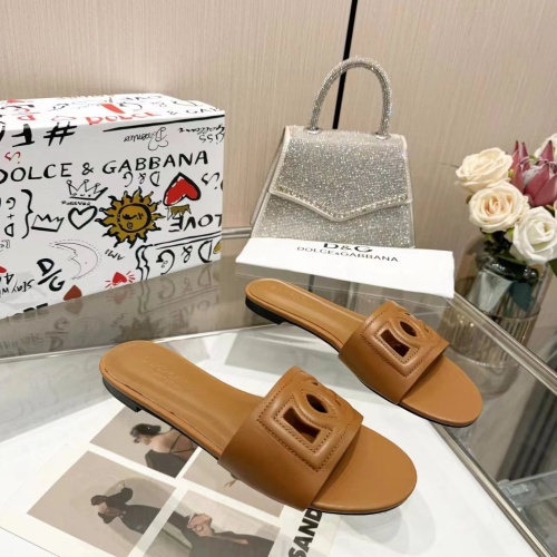 Replica Dolce & Gabbana D&G Slippers For Women #1213199 $80.00 USD for Wholesale