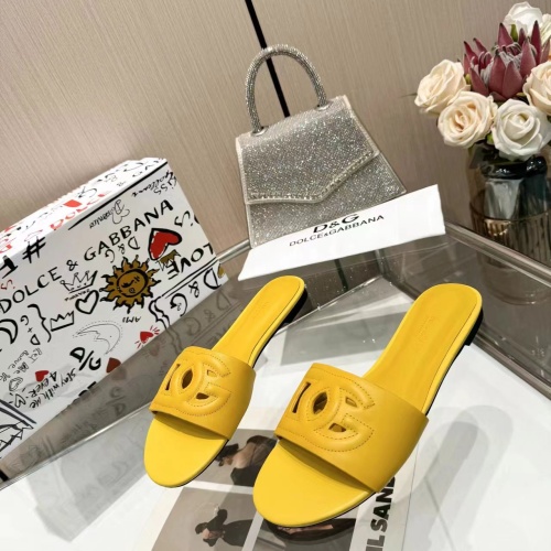 Replica Dolce &amp; Gabbana D&amp;G Slippers For Women #1213202, $80.00 USD, [ITEM#1213202], Replica Dolce &amp; Gabbana D&amp;G Slippers outlet from China
