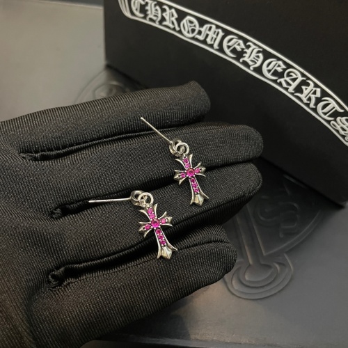 Replica Chrome Hearts Earrings For Women #1213816 $36.00 USD for Wholesale