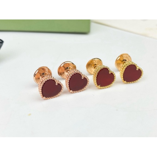 Replica Van Cleef & Arpels Earrings For Women #1213817 $32.00 USD for Wholesale