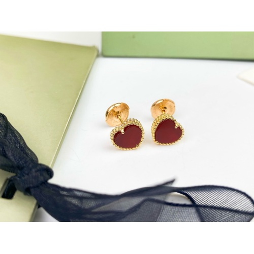 Replica Van Cleef & Arpels Earrings For Women #1213818 $32.00 USD for Wholesale