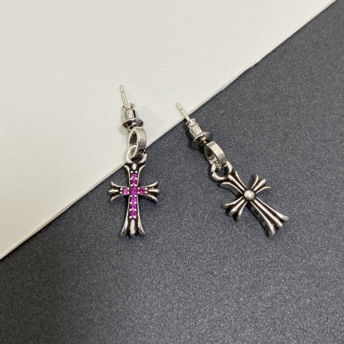 Replica Chrome Hearts Earrings For Women #1214043 $32.00 USD for Wholesale