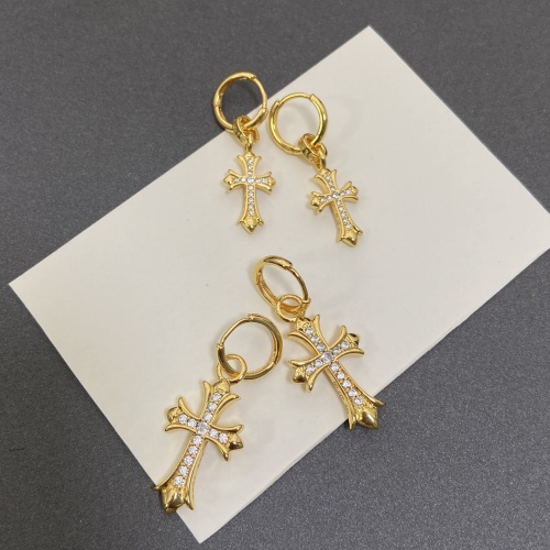 Replica Chrome Hearts Earrings For Women #1214044 $32.00 USD for Wholesale