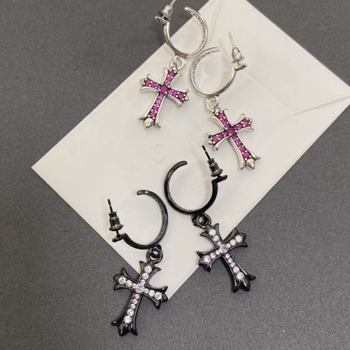 Replica Chrome Hearts Earrings For Women #1214052 $34.00 USD for Wholesale