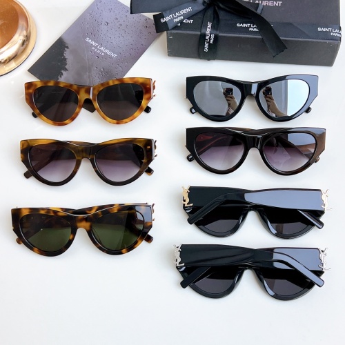 Replica Yves Saint Laurent YSL AAA Quality Sunglasses #1214122 $60.00 USD for Wholesale