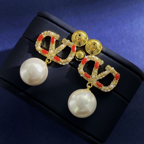 Replica Valentino Earrings For Women #1214388 $32.00 USD for Wholesale