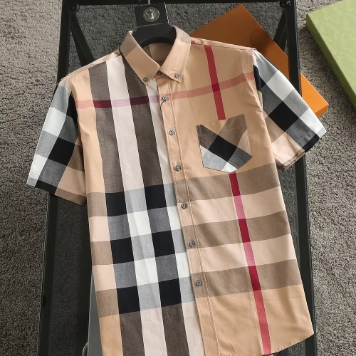 Replica Burberry Shirts Short Sleeved For Men #1215592, $38.00 USD, [ITEM#1215592], Replica Burberry Shirts outlet from China