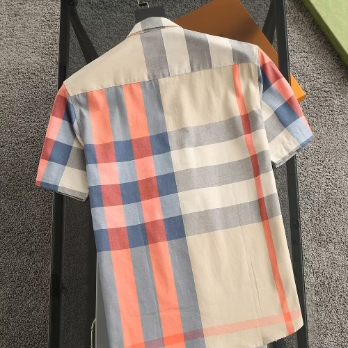 Replica Burberry Shirts Short Sleeved For Men #1215595 $38.00 USD for Wholesale