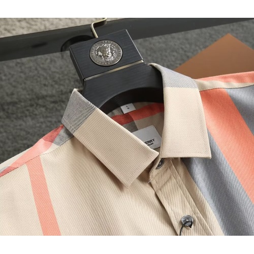 Replica Burberry Shirts Short Sleeved For Men #1215595 $38.00 USD for Wholesale