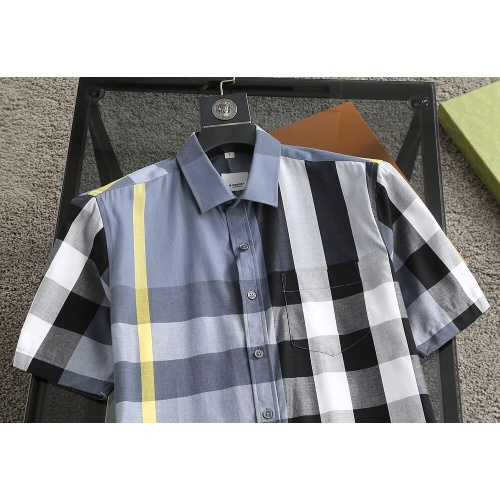 Replica Burberry Shirts Short Sleeved For Men #1215596 $38.00 USD for Wholesale