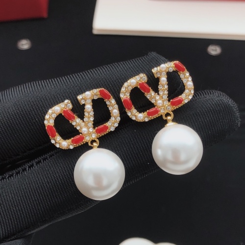 Replica Valentino Earrings For Women #1215648 $32.00 USD for Wholesale