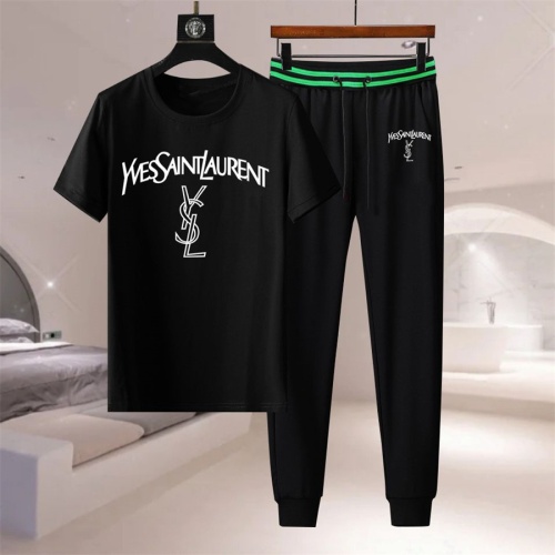 Replica Yves Saint Laurent YSL Tracksuits Short Sleeved For Men #1216089, $76.00 USD, [ITEM#1216089], Replica Yves Saint Laurent YSL Tracksuits outlet from China