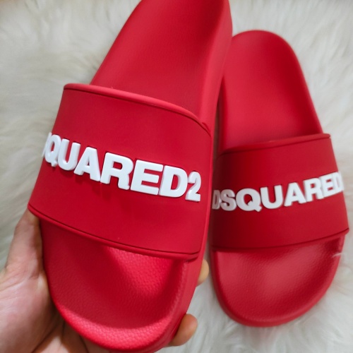 Replica Dsquared Slippers For Men #1216132 $48.00 USD for Wholesale