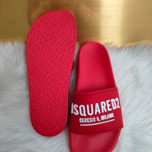 Replica Dsquared Slippers For Men #1216156 $48.00 USD for Wholesale