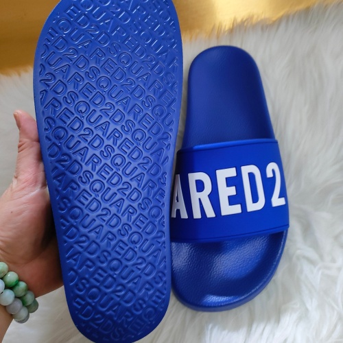 Replica Dsquared Slippers For Men #1216166 $48.00 USD for Wholesale