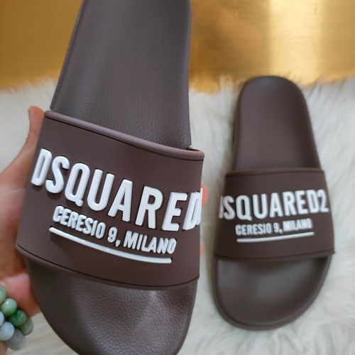 Replica Dsquared Slippers For Men #1216174 $48.00 USD for Wholesale
