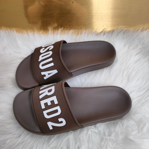 Replica Dsquared Slippers For Men #1216176 $48.00 USD for Wholesale