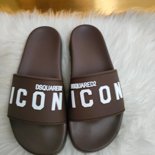 Replica Dsquared Slippers For Men #1216178, $48.00 USD, [ITEM#1216178], Replica Dsquared Slippers outlet from China