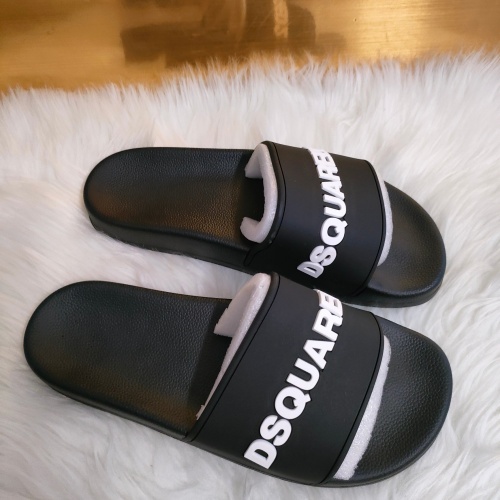 Replica Dsquared Slippers For Men #1216182 $48.00 USD for Wholesale