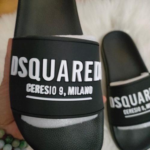 Replica Dsquared Slippers For Men #1216184 $48.00 USD for Wholesale