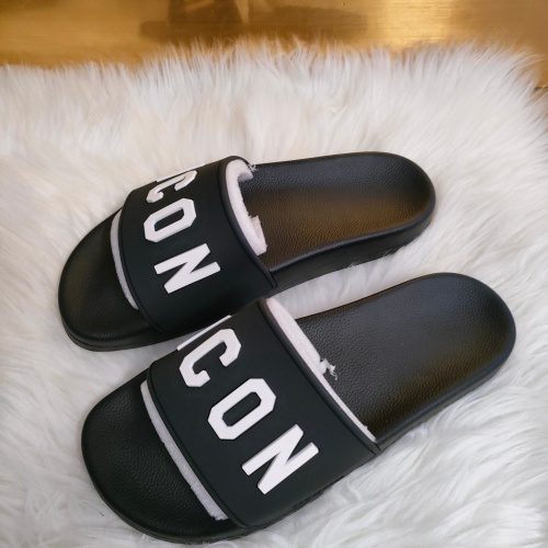 Replica Dsquared Slippers For Men #1216188 $48.00 USD for Wholesale